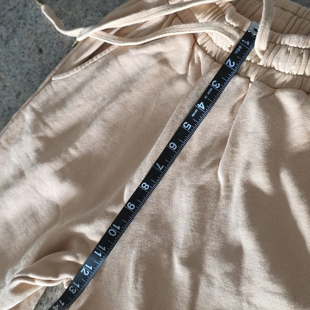 WeWoreWhat Beige Tan French Terry Knit Hoodie & Pant Set! - Picture 13 of 16